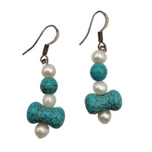 Vintage BARCS Silver TONE Amber Orange Glass CABOCHON Clip ON Earrings